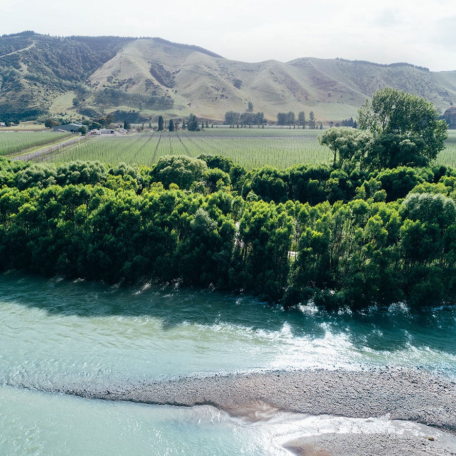 Hop_Rev_Farm_Aerial view across river_Web