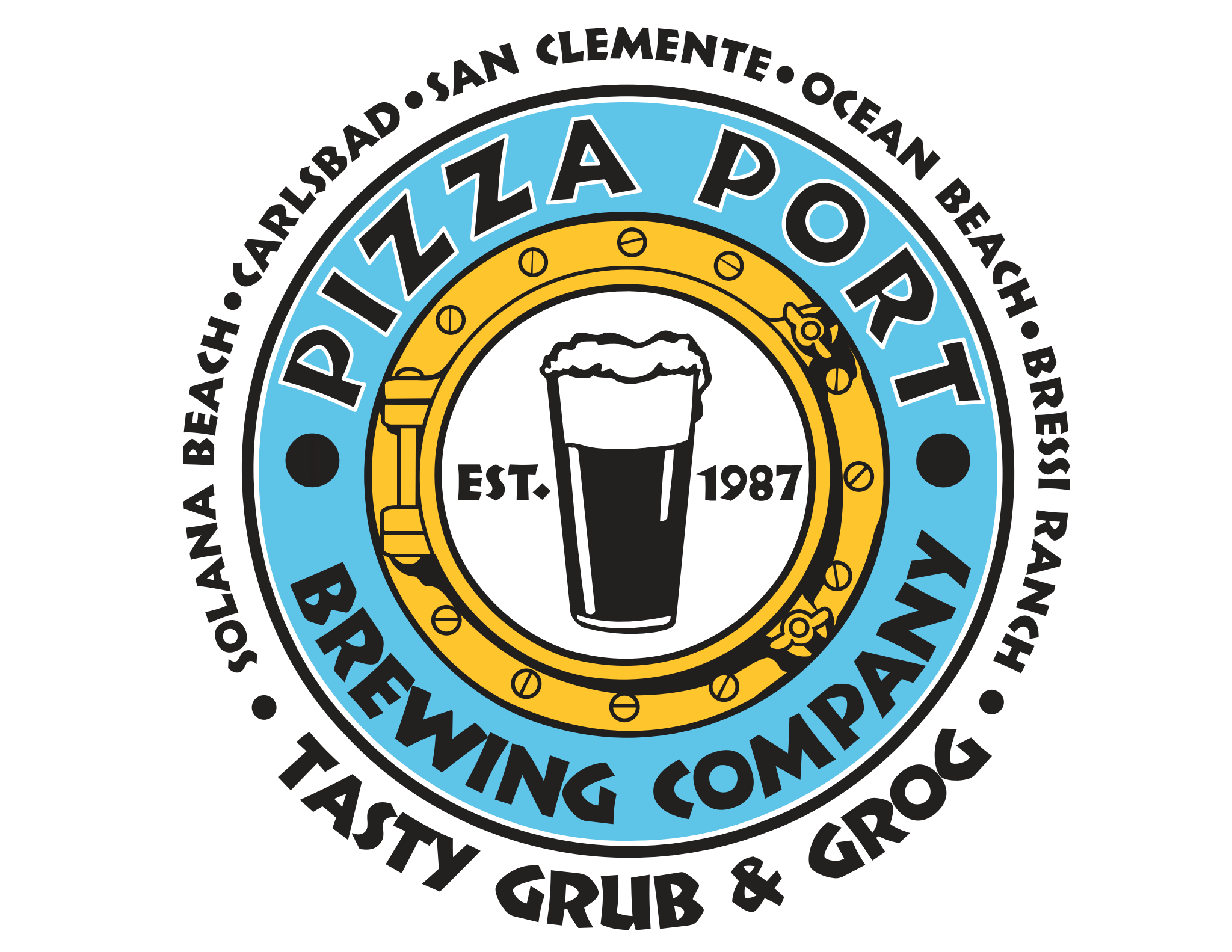 Pizza Port Circle Logo Color