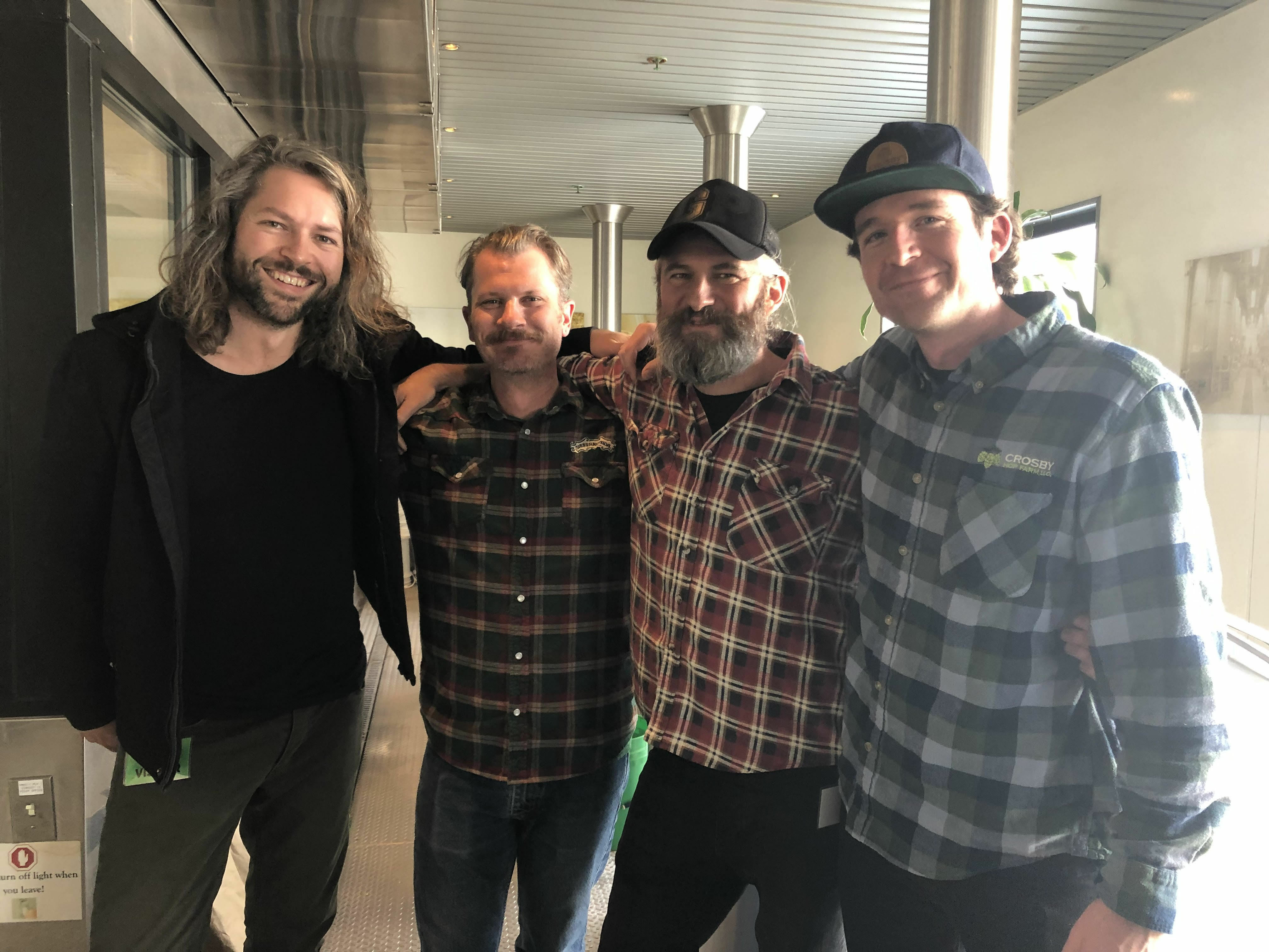 The-crew-from-Garage-Project-Sierra-Nevada-and-Crosby-Hop-Farm-collaborating-on-a-beer-for-the-2019-Craft-Brewers-Conference.-image-courtesy-of-Crosby-Hop-Farm